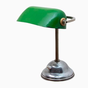 Art Deco Adjustable Banker Lamp, 1930s