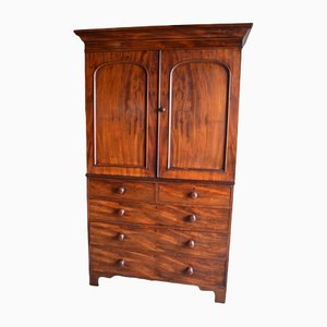 Mahogany Cabinet or Wardrobe with Drawers