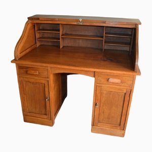 Antique Art Deco Oak Desk