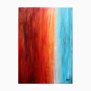 Anna Maria Caboni, World Upside Down, Original Acrylic Painting, 2022