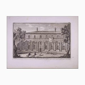 Giuseppe Vasi, Villa Madama Fuori Porta Angelica, Etching, Late 18th Century