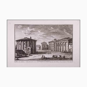Giuseppe Vasi, Anticaglie Preso Il Ponte Palatino, Acquaforte, fine XVIII secolo
