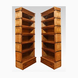 Oak 6-Section Bookcase from Globe Wernicke