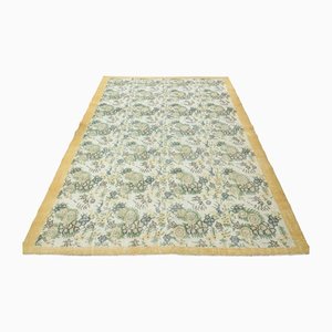 Alfombra turca vintage en amarillo beige