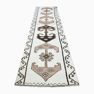 Alfombra Boho turca vintage blanca