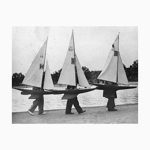 Norman Smith/Fox Photos, Maquette de Bateaux, 1937, Photographie Noir & Blanc