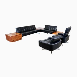 1st Edition Leather Sofa Pluraform Set by Rolf Benz, 1964, Set of 4