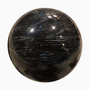Mid-Century Modern Italian Black Marble Ball, 1960s