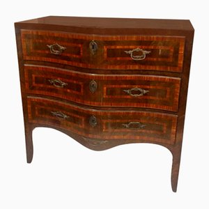 Louis XV Sicilian Chest of Drawers in Rio Rosewood