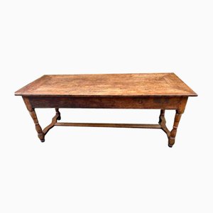 Antique French Oak Dining Table, 1840s