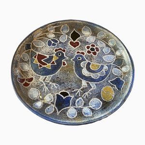 Large Ceramic Plate by Bernard Buffat