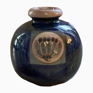 Signierte Vase Boule Frères Cloutier