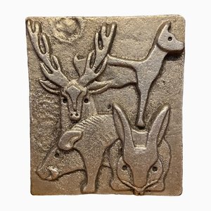 Metal Tile with Animals from Willy Ceysens