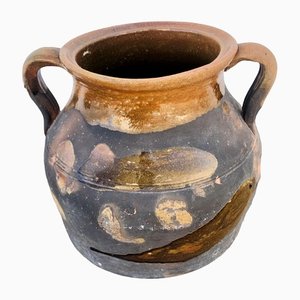 Pot Vintage en Céramique et Terracotta, France, 1920s