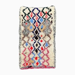 Kleiner marokkanischer Azilal Teppich aus Wolle