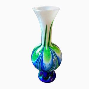 Vase Mid-Century Moderne en Verre, Italie, 1970s
