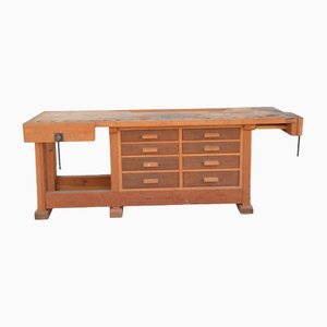 Large Work Table With Drawers
