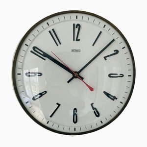 Reloj eléctrico Metamec inglés vintage blanco