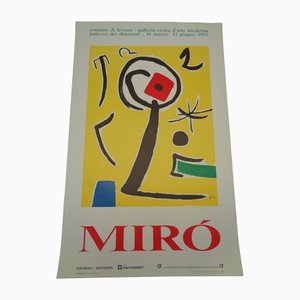 Póster de litografía Miró de Montedison, 1985