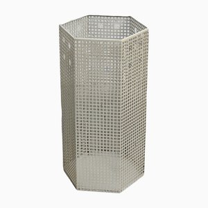 Umbrella Stand in Perforated Metal by Josef Hoffmann for Bieffeplast, 1980s