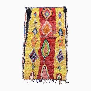 Vintage Berber Boucherouite Teppich