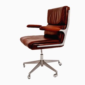 Midcentury Bauhaus Leather Office Chair