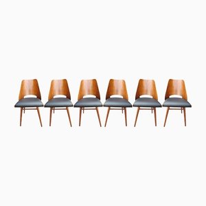 Vintage Czech Ton514 Dining Chairs by Oswald Haerdtl & Lubomir Hofman for Ton, 1960s, Set of 6