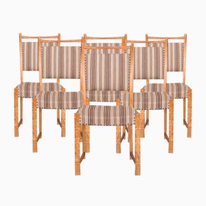 Mid-Century Oak Danish Dining Chairs by Henning Kjærnulf, Set of 6