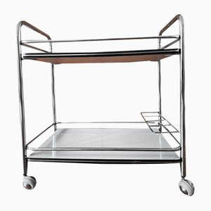 Vintage Chrome and Formica Serving Trolley, 1970s