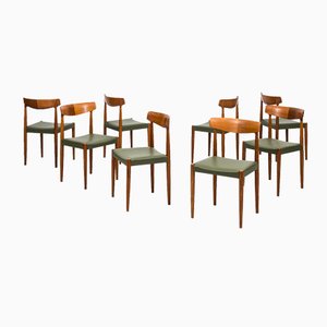Mid-Century Dining Chairs by Knud Færch, Set of 8