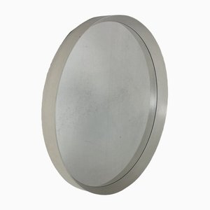 Miroir Mid-Century Rond Blanc, 1960s