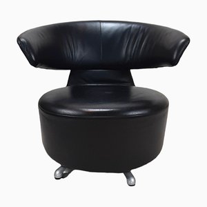 English Executive Swivel Chair in Leather, 1990s
