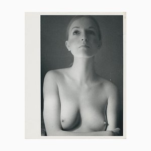 Nackte Frau, 1950er, Schwarz-Weiß-Fotografie