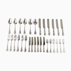 Silverware Set for 6 Persons by Ivan Khlebnikov, Set of 30