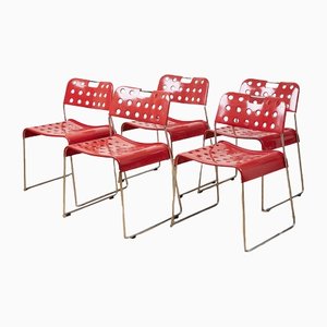 Omstak Omk Chairs by Rodney Kinsman for Bieffeplast, Set of 5