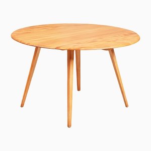 Vintage Round Dropleaf Dining Table from Ercol