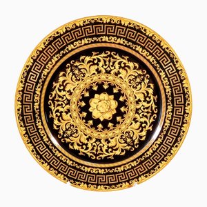 Piatto Floralia dorato di Versace per Rosenthal
