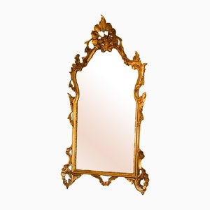 Louis XV Rococo Carved Giltwood Mirror