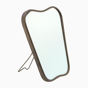 Table Mirror with Brass Frame, 1950s