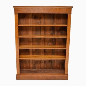 Victorian Pollard Oak Open Bookcase