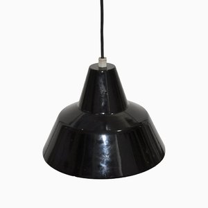 Lampe en Métal Émaillé Noir