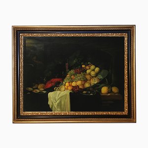 Still Life - Giovanni Perna - Dutch School - Oil on Canvas Italian Painting