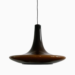 Large Brown Murano Glass Pendant Lamp from Peill & Putzler, Germany