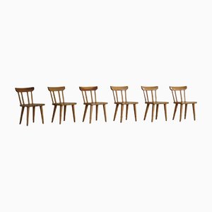 Swedish Mid-Century Modern Dining Chairs by Carl Malmsten for Karl Andersson & Söner, 1960s, Set of 6