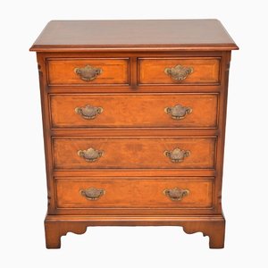 Burr Walnut Chest of Drawers, 1950s