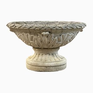 Reconstituted Stone Planters, Set of 2