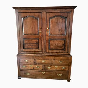 Credenza antica in quercia marrone, inizio XVIII secolo