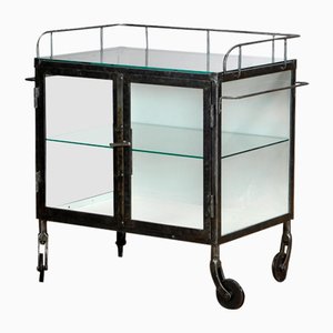 Antique Iron Hospital Trolley, 1910s