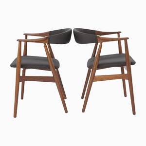 Chairs in Teak by Thomas Harlev for Farstrup Møbler, 1950s, Set of 2