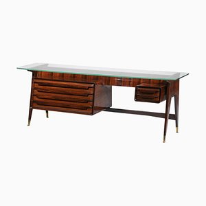 Enfilade ou Console en Bois Massif par Vittorio Dassi, Italie, 1960s